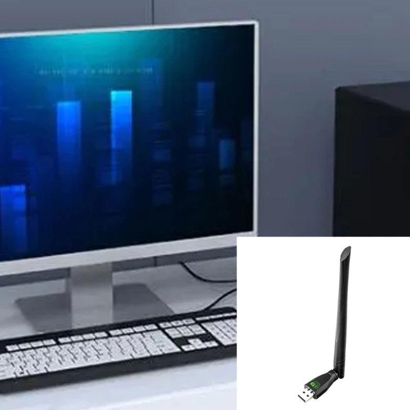 WiFi-приемник Беспроводные USB-адаптеры Wi-Fi Сети Внешний приемник Простой в использовании Прямая поставка