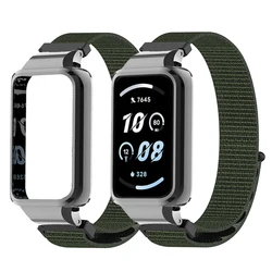 Nylon Watchband For HONOR BAND 9 Strap Case Protector For Honor Band 9 Bracelets For honor band 9 Metal Protective Shell Cover