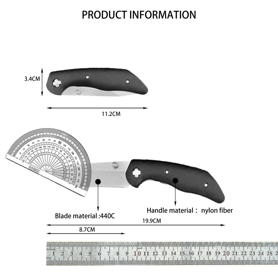 Ka-bar 7506 zakmes edc multitoolmessen nut Dagelijks thuis snijden buiten jacht bushcraft tactisch mes