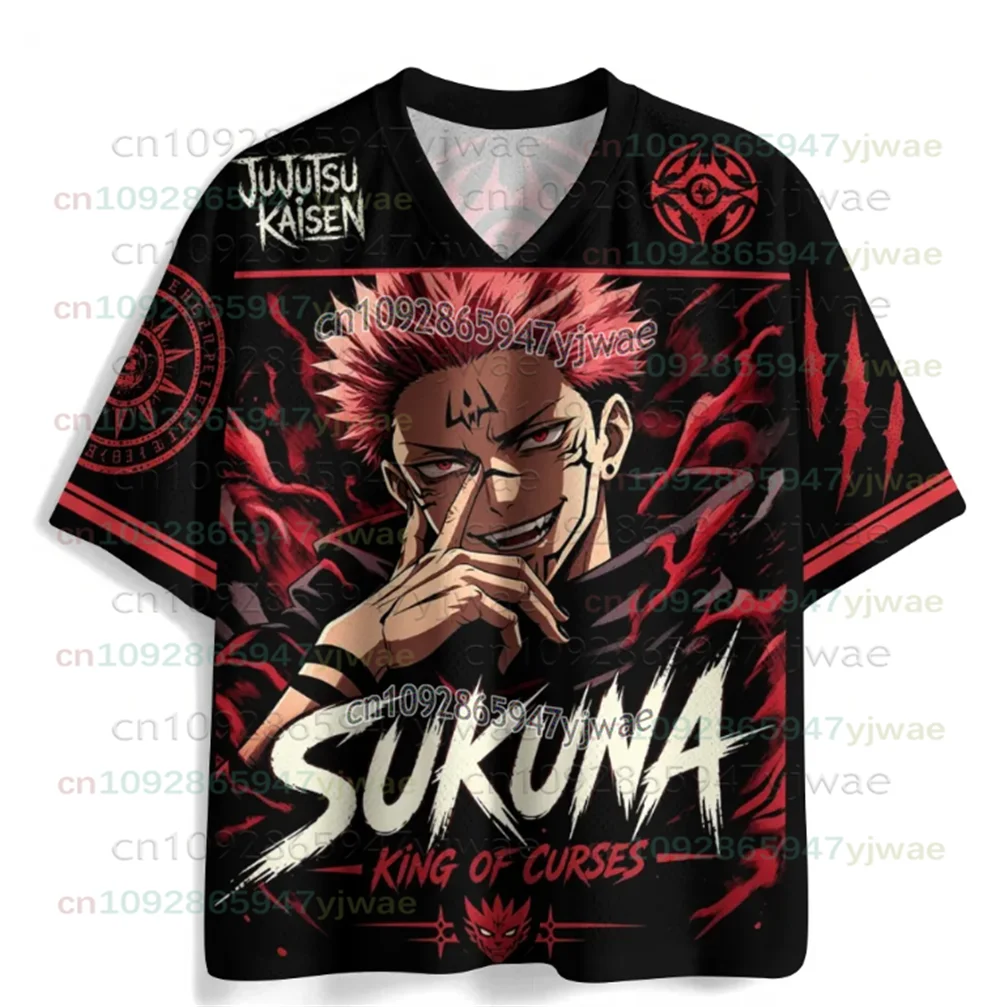 2026 Newest Summer/Fall Sukuna Jujutsu Kaisen Monochrome Comic Pattern Curse King No. 20 Men Women Fans Short Sleeve T-Shirt Y2K