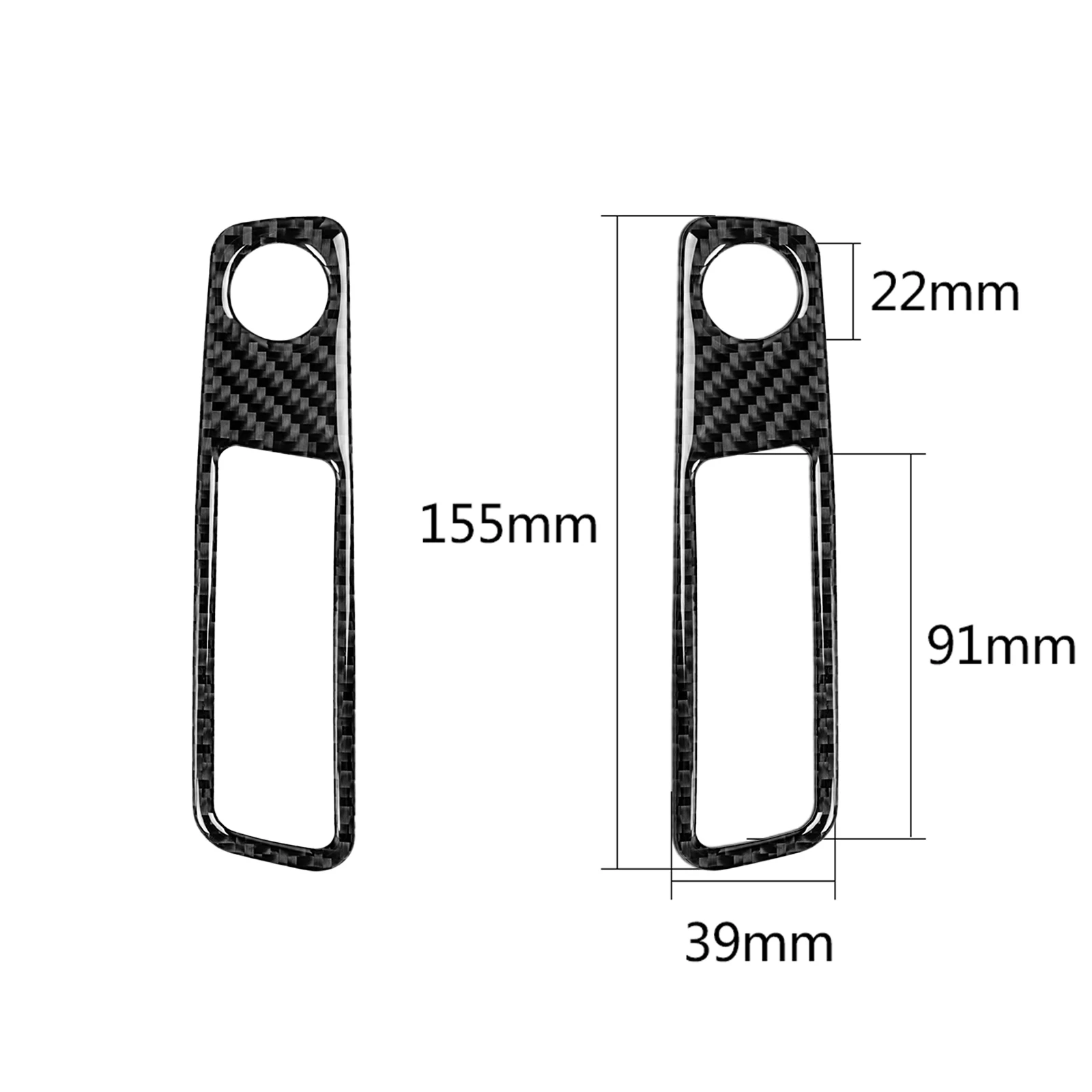 For Audi A4 B9 2017 2018 2019 2020 Carbon Fiber Center Console Volume Adjustment Panel Cover Trim Car Accessories Interiors view 2