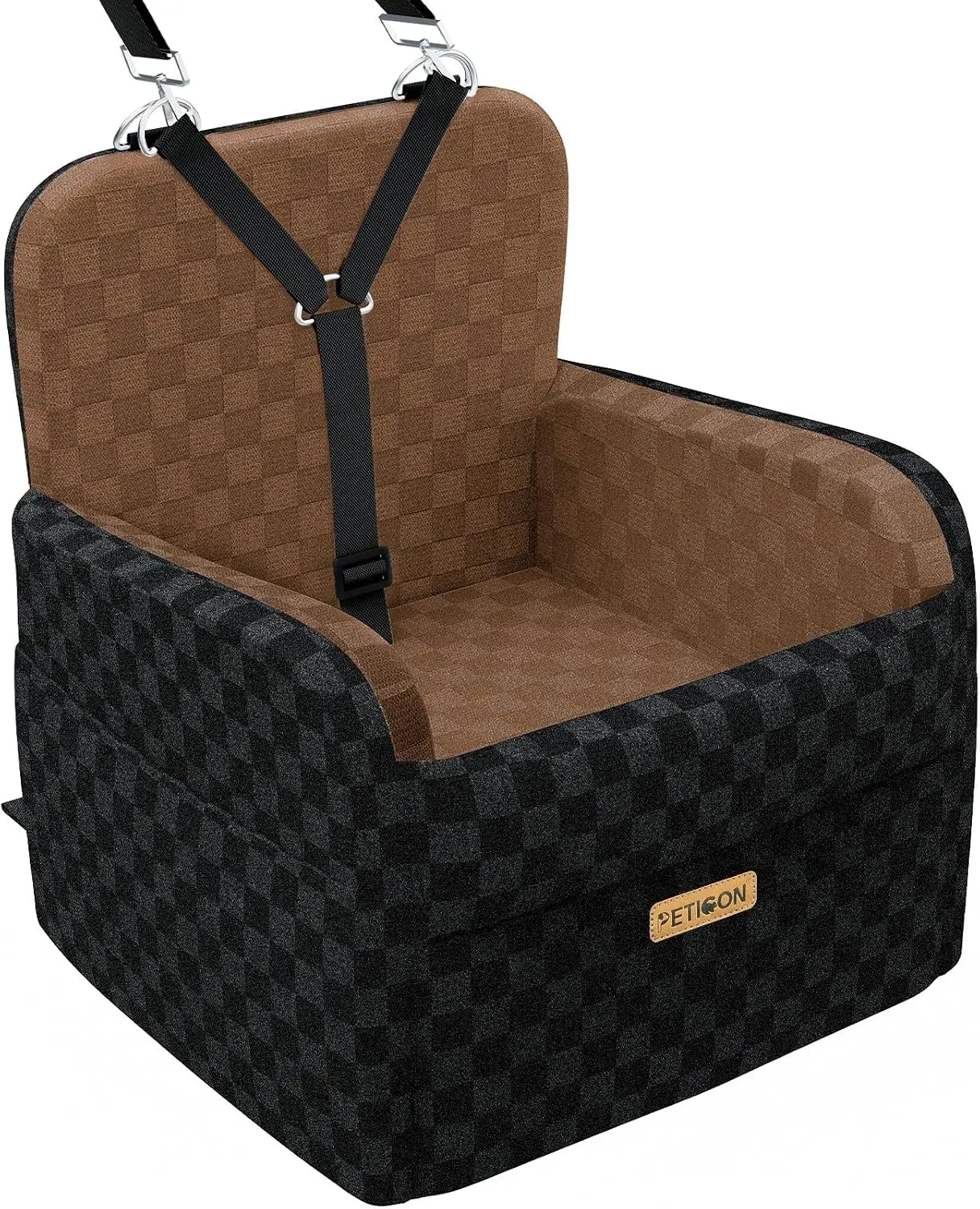Dog Car Seat with 6-Inch Memory Foam, Waterproof, for Small and Medium Dogs