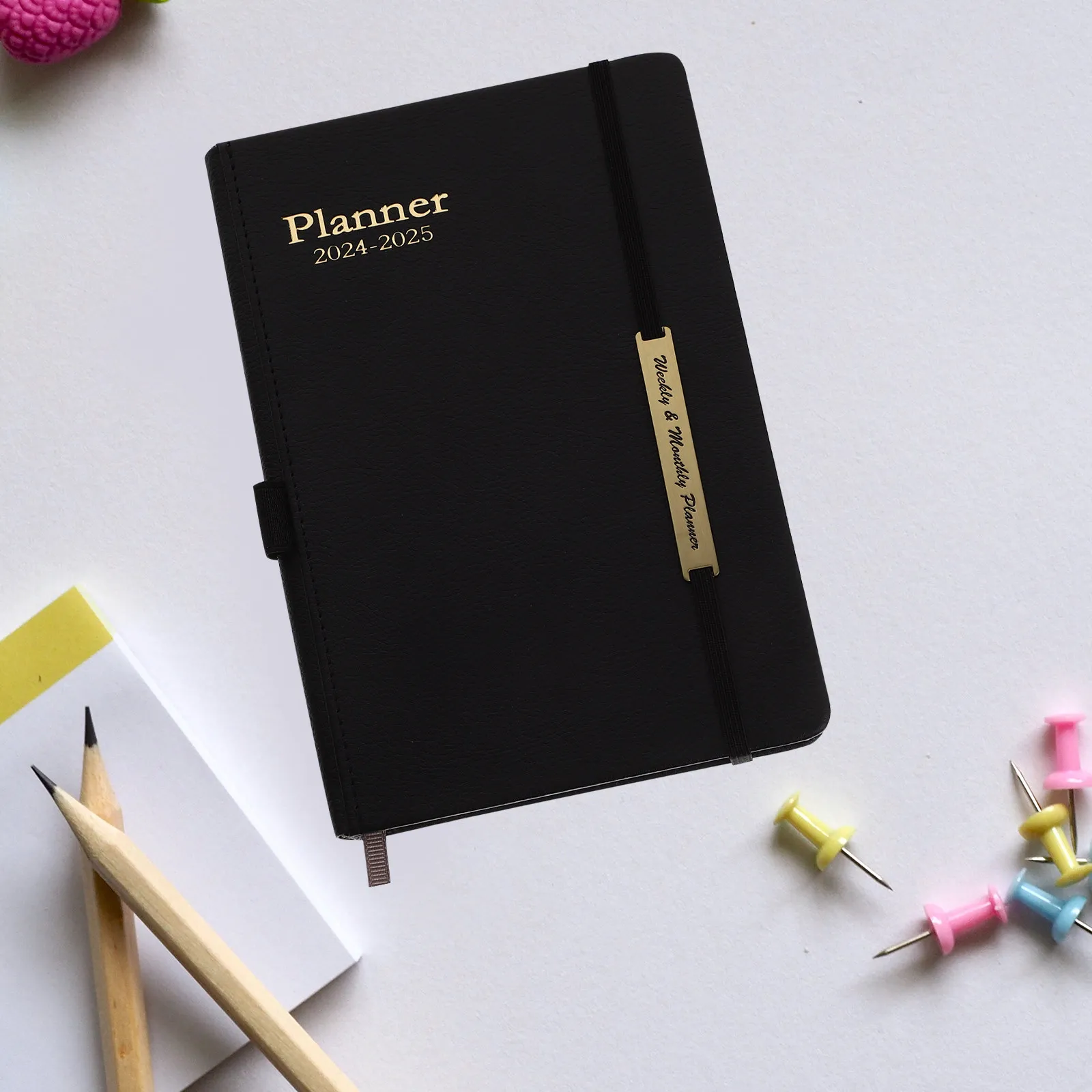 

Portable Conference Notebook 2024 Planner PU Notebook Business Writing Notepad Daily Planner Multi-Function Travel Journal