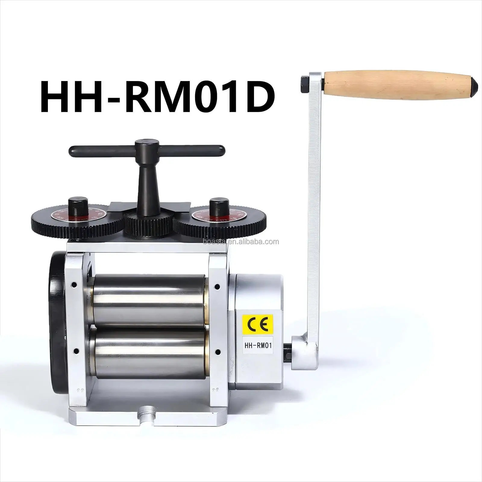 

Boasta HH-RM01D 110mm Wide 55mm DIa Flat Manual Rolling Mill for Jewelry Gold Silver Sheet Metal Forming