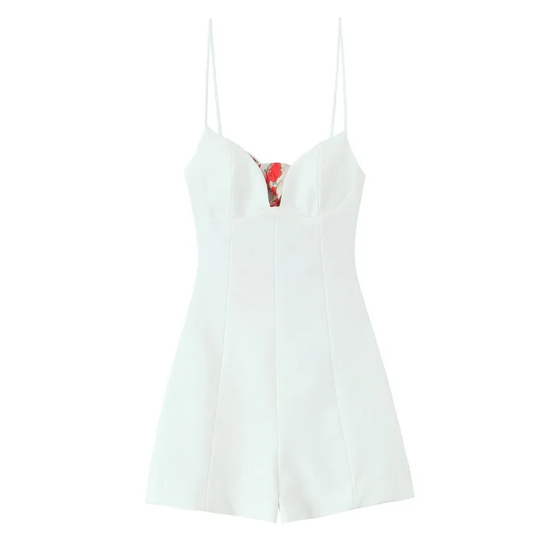 Moda sexy backless pagliaccetti e tute per le donne 2025 estate nuove donne senza spalline sciarpa sottile design aperto tute corte e pagliaccetti