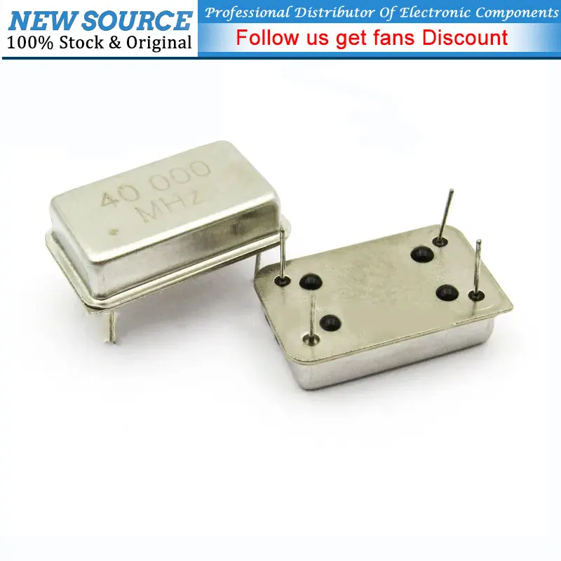 5pcs Active Crystal Oscillator 40M Rectangle DIP 4Pin 40MHZ Quartz Crystal Crystal Oscillator