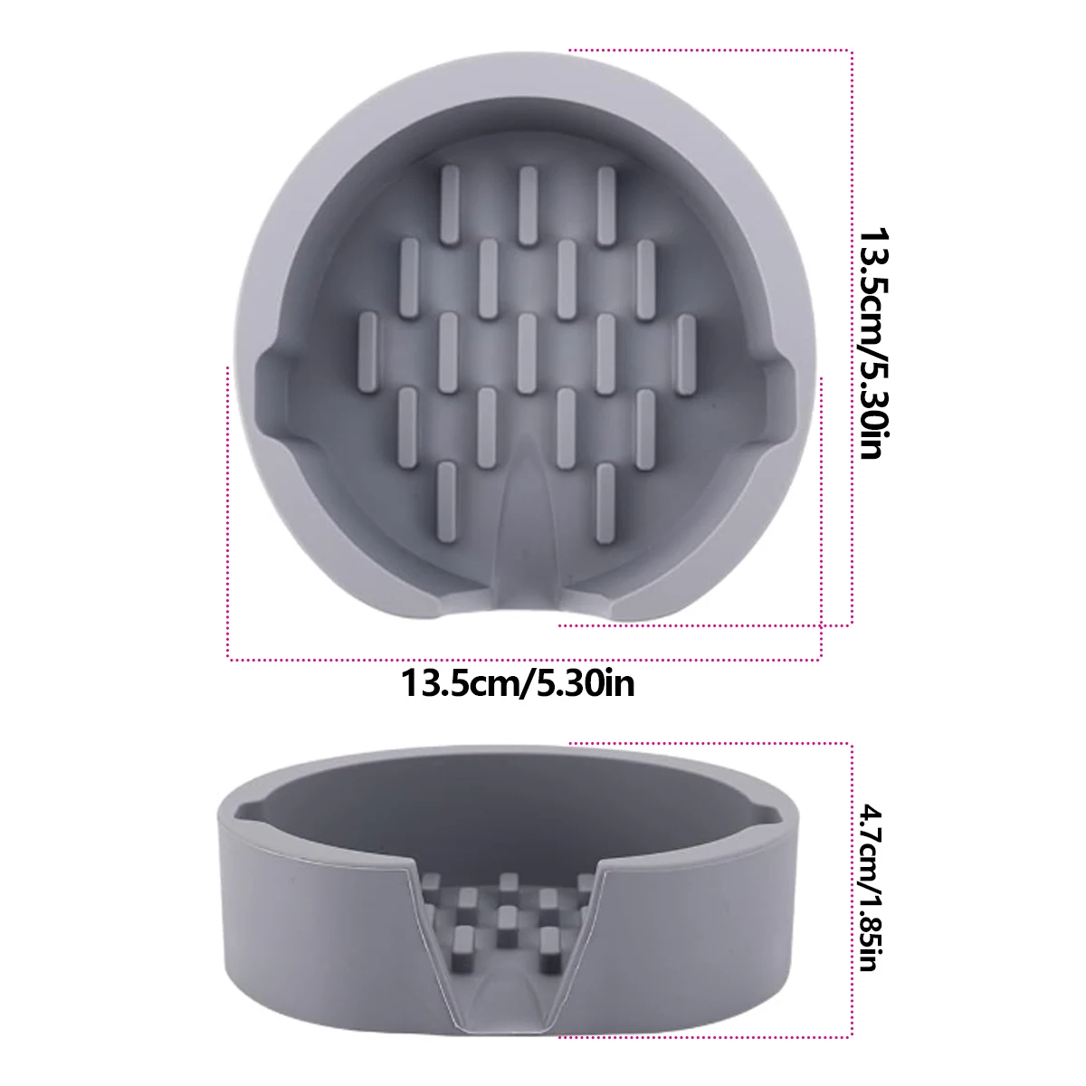 Large Kitchen Sponge Holder Compatible with Scrub Daddy Sponge - Silicone Sponge Holder That Drains into Your Sink - Fits Dish B