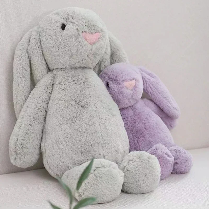 40 سنتيمتر Kawaii الأرنب ألعاب من القطيفة لينة محشوة الحيوانات طويلة الأذن أرنب النوم لطيف الكرتون ألعاب من نسيج مخملي الدمى لجميع القديسين اللعب هدية