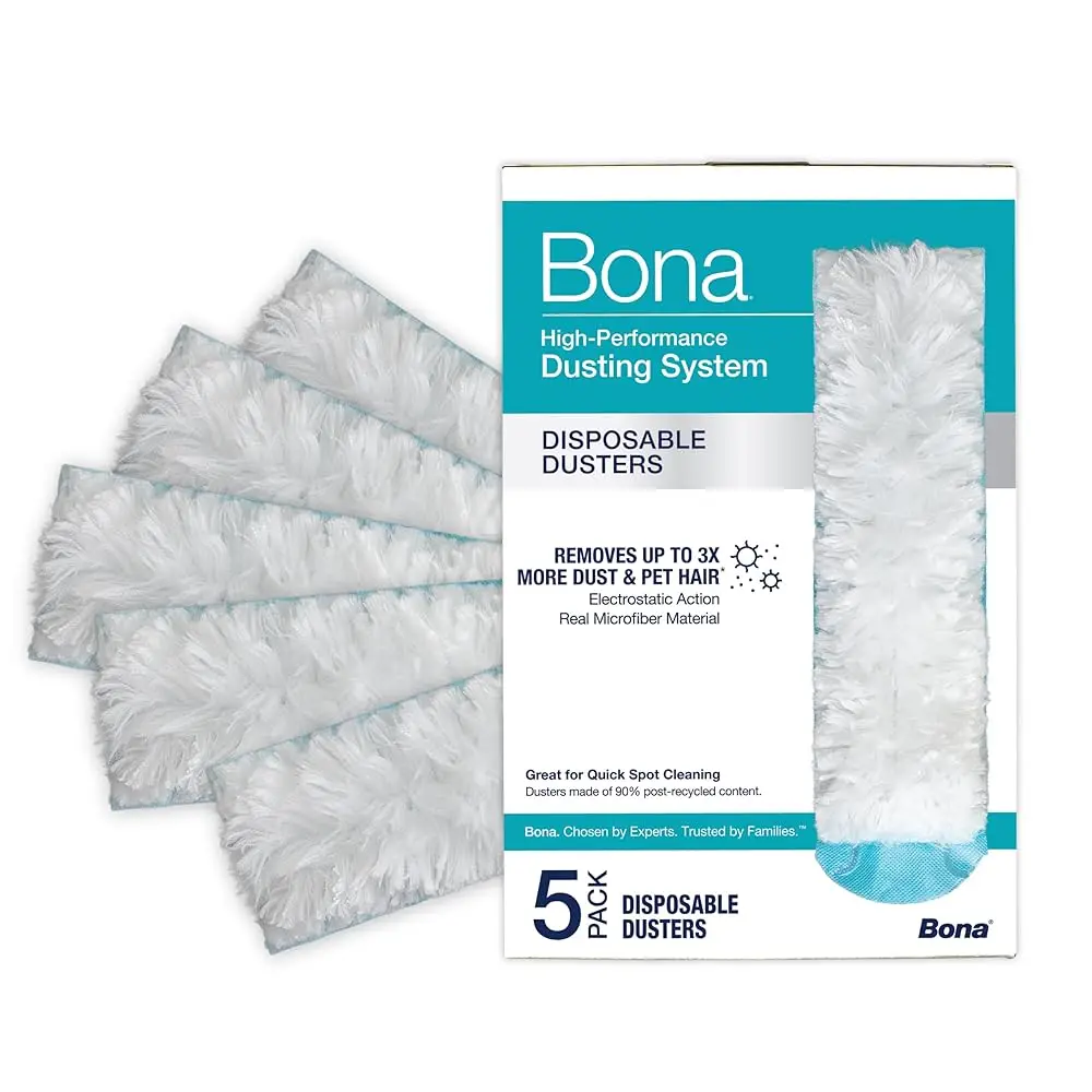 

Сменные насадки для многоразовых пылесборников - 2 шт. - Высокоэффективная система для уборки пыли - Пылесборники из микрофибры для удаления пыли и шерсти домашних животных для всего дома