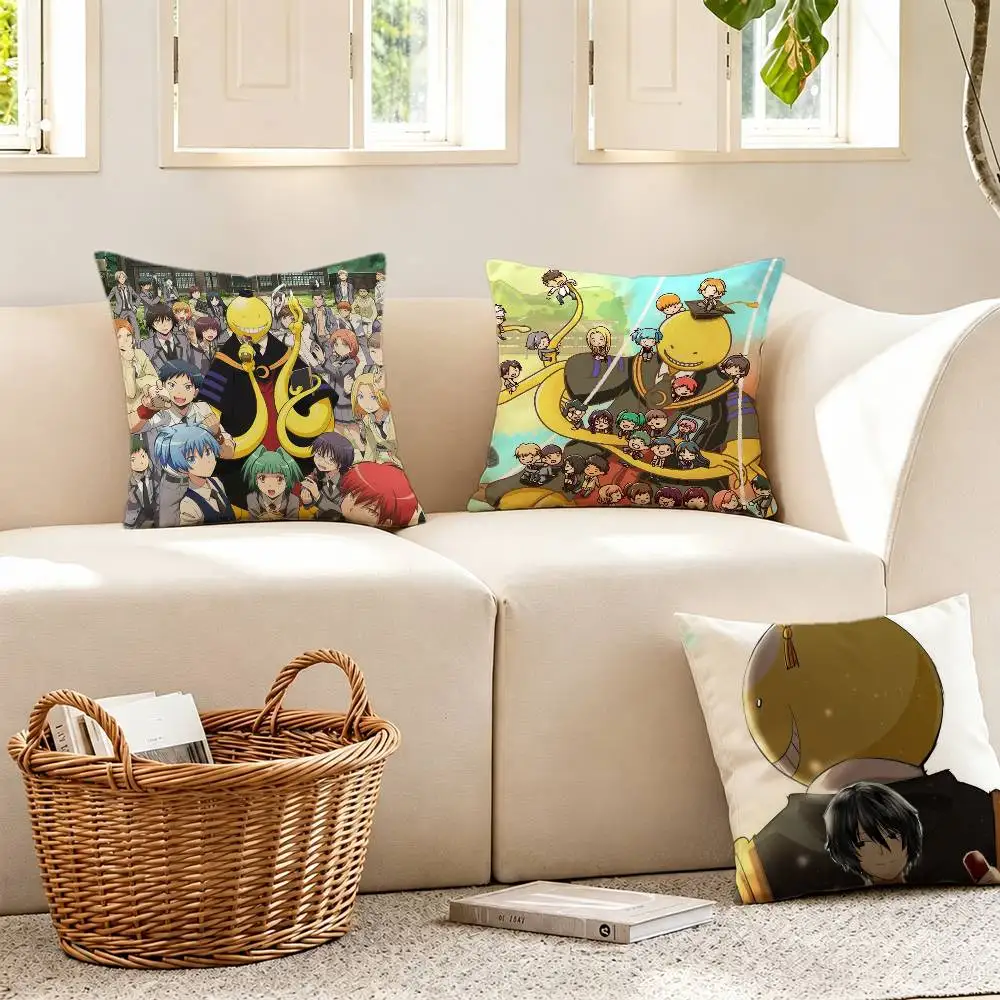A-Assassination Classroom Pillow Case Pattern Printed Pillowcase For Living Room Sofa Cushion Cover