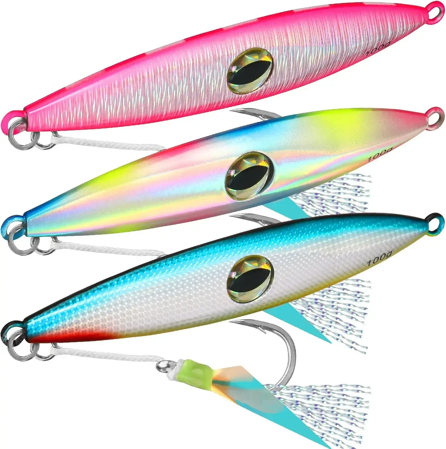 Lucky Jack Slow Metal Jig 100G 150G Fast Sinking Artificial Bait Fishing Lures Casting Jigging Spoon Fish tuna Fishing Tackle