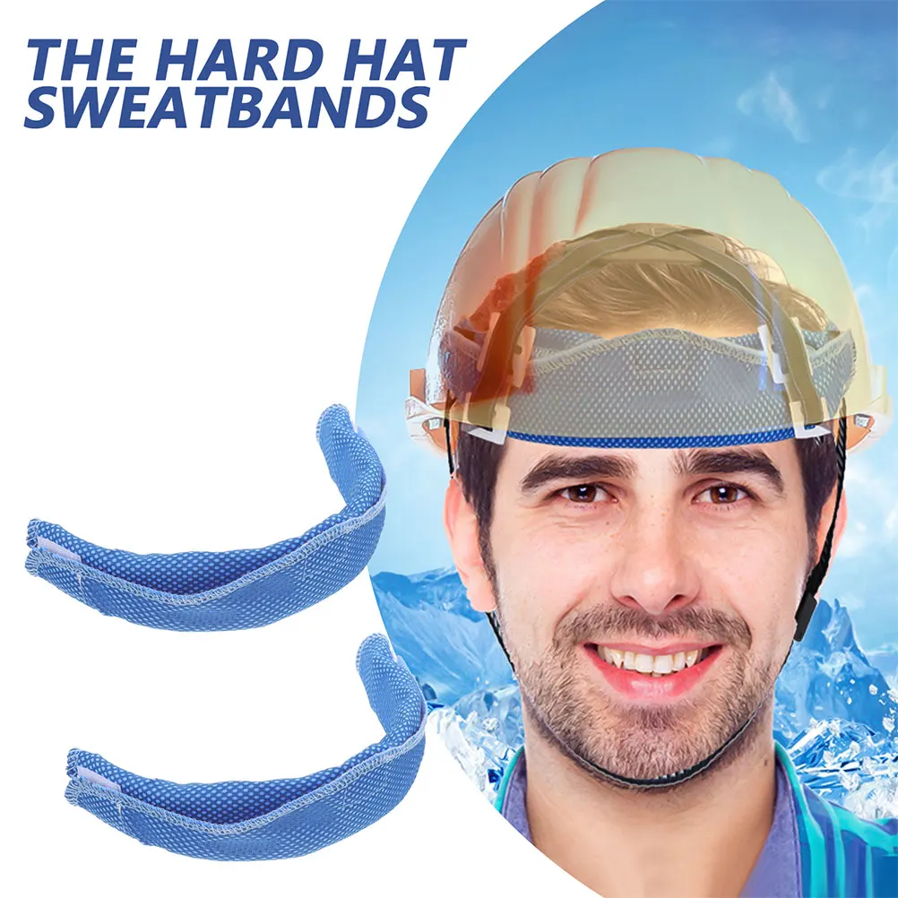 

4pcs Cooling Sweatband For Hard Hat Reusable Sweat Proof Absorbent Liner Comfortable Fit Safety Helmetwork Use