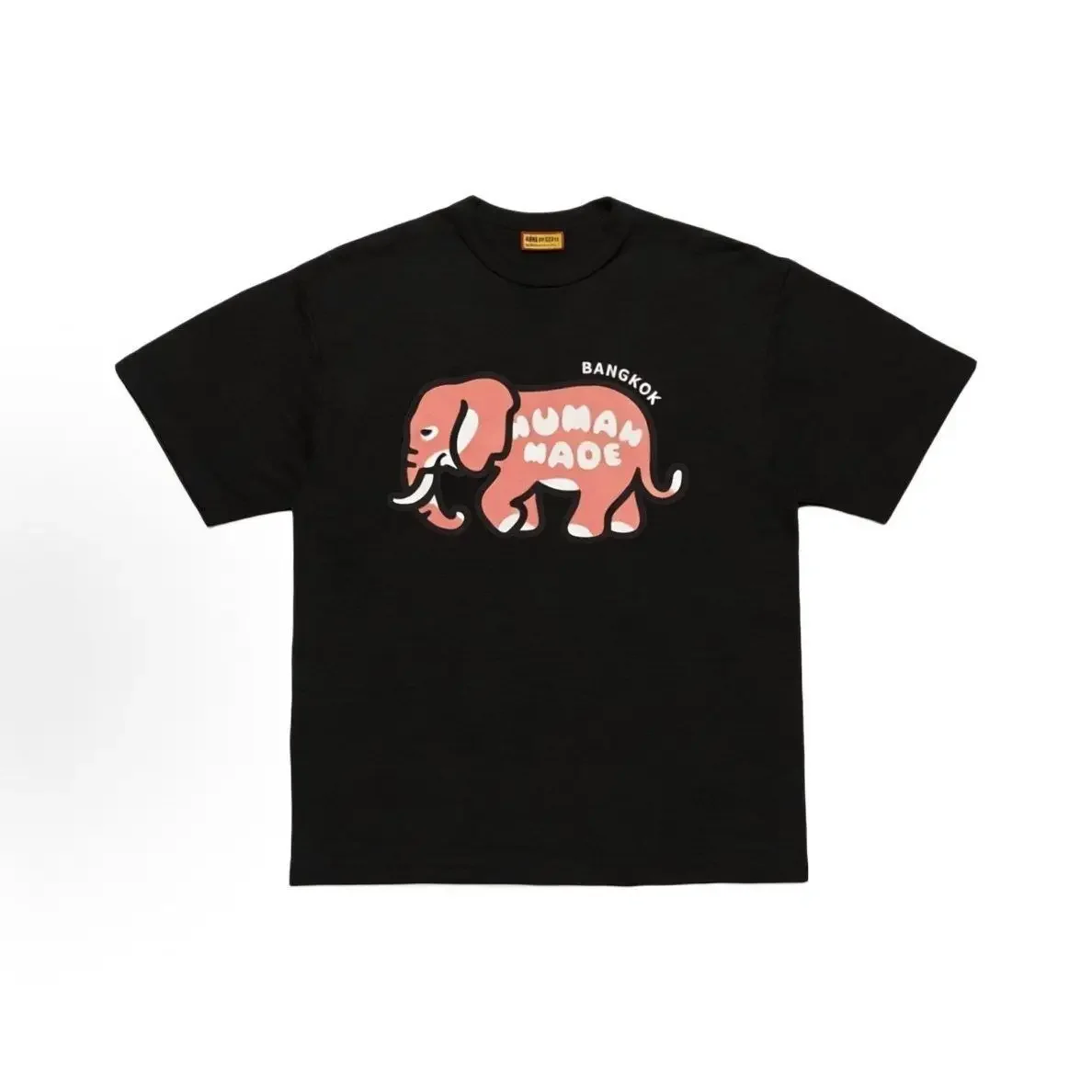 Human Made Bangkok Limited Edition Elefanten-Print Bambus-Baumwoll-T-Shirt mit kurzen Ärmeln für Paare – Detail 4