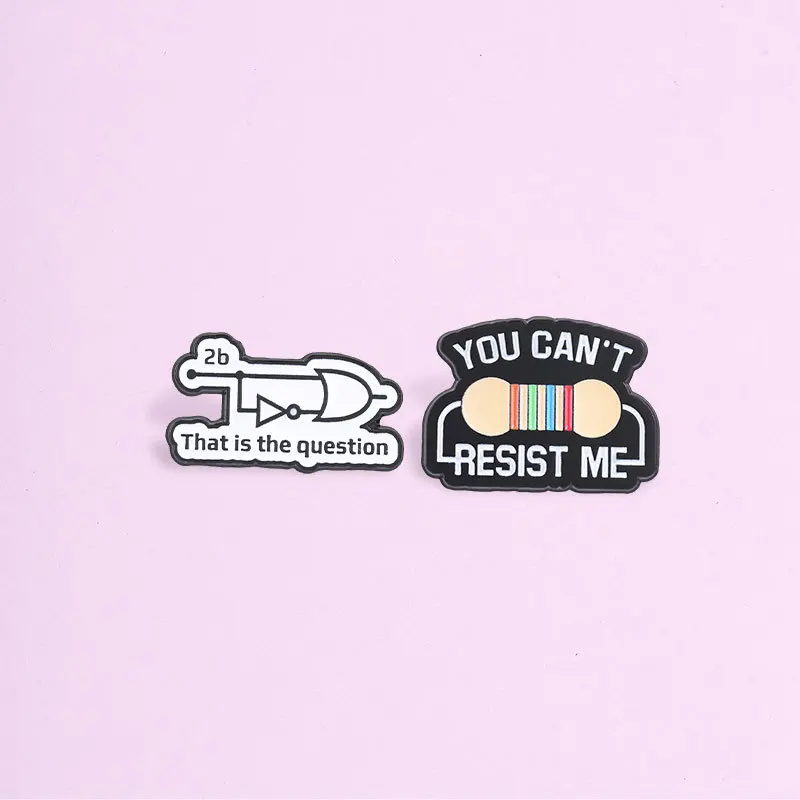 Creative Electronic Circuit Design Alloy Brooch Funny Gift Badges Decorative Pins DIY Bag Clothes Shoes Hat Scarf T-shirt Jeans