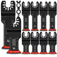 10Pcs Japanese Oscillating Saw Blades High Carbon Steel Bi-Metal Curved Edge Multitool Blades Sharp Wear Resistant Cutter Blade