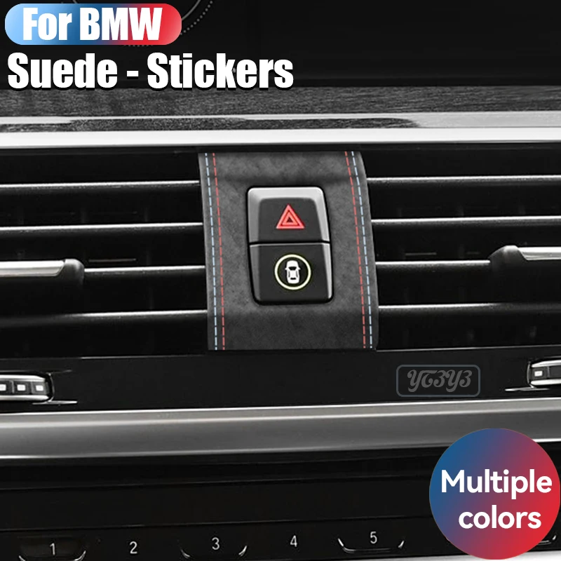 

For BMW X3 X4 iX3 G08 G02 Car emergency brake button panel sticker protective frame decorative trim car accessories