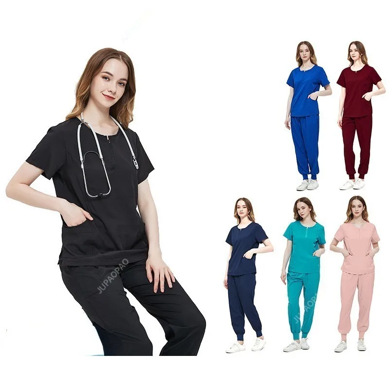 

Dentist surgical clothes women's split hand wash clothes suit nursing work uniform elastic quick-drying hospital nurse uniform