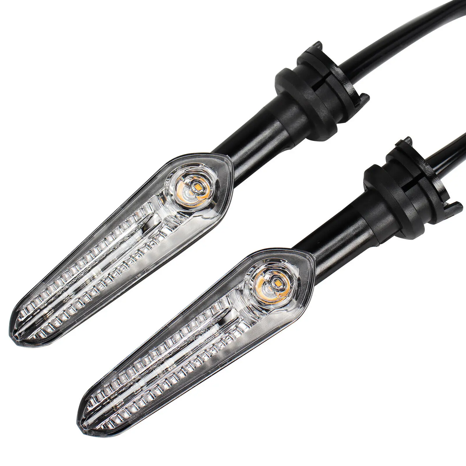 Clear Motorcycle LED Turn Signals For YAMAHA YZF-R1/R3/R6/R7R15 MT-03 MT-07 MT-09 XSR125/155/700/900 XT1200ZE Indicator Light