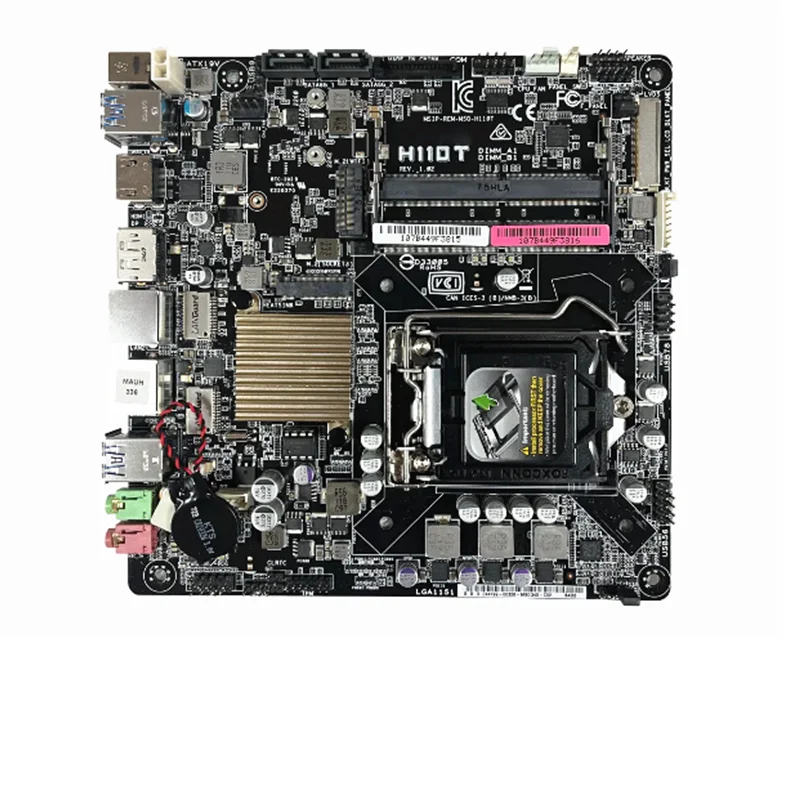 placa mae para chipconjunto asus h110 suporta core i7 de segunda geracao i5 i3 ddr4 32gb pci e 30 m2 sata iii mini it asus h110t 01