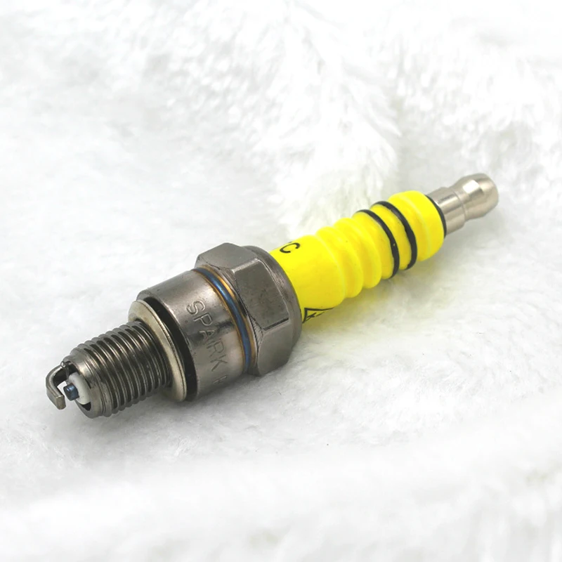 1 Stuk Motocycle 10Mm A7tc/D8tc Bougie Voor Crossmotor Bromfiets Gy6125cc Scooter Modificatie Single-Elektrode Vonken Plug Mondstuk