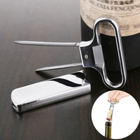 Portable Wine Bottle Opener Stainless Steel Pumps Cork Corkscrew Out Tool Handheld Type Bottle Cork Pulle Bar Accessories