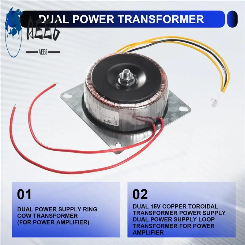 

AEE8-Copper Toroidal Transformer Power Supply Dual Power Supply Loop Transformer For Power Amplifier