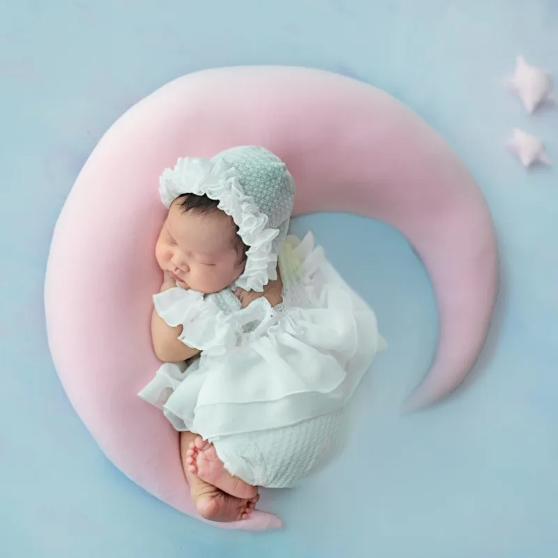 Newborn moon pillow photography props,baby Night moon photography props