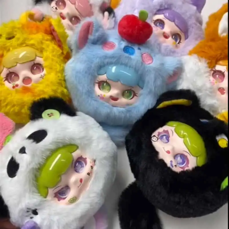 

Chubby Animals Wag Their Tails Series Blind Box Toy Pull Cord Can Rotate The Tail Fun Design Cute Doll Mystery Box Surprise Gift