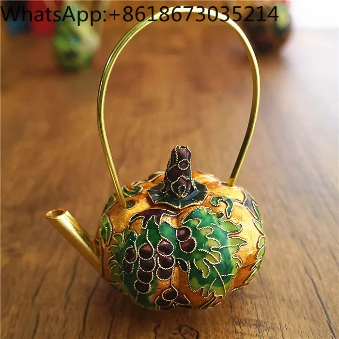 Decorative pot ornaments, copper tires, cloisonné enamel pots, handicrafts