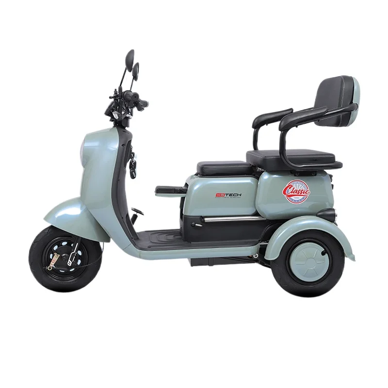 Electric Tricycle 600W 800W Home Pick-up & Drop-off Mini Small Elderly Assisted Scooter for Children & Adults