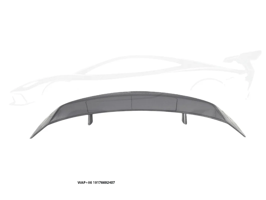 Autoclave Cured Twill Dry Carbon Mansory Rear Wing Distinct Diagonal Texture For GT R Track High Downforce Aero