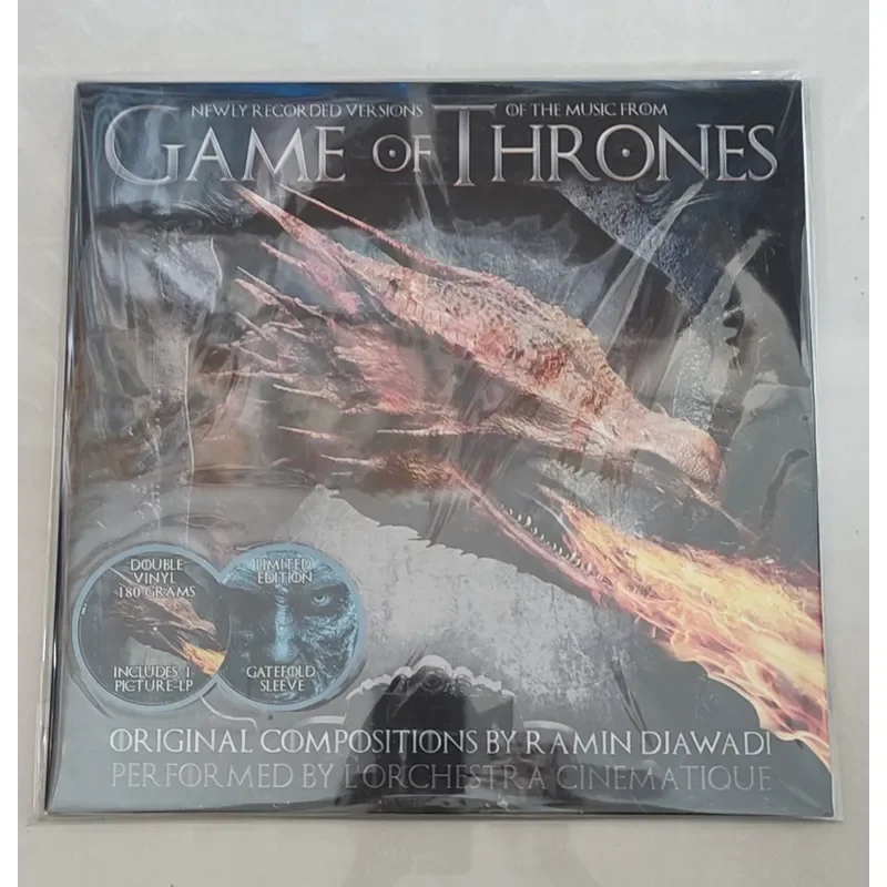 

For Game of Thrones OST 2LP Vinyl Record Brand New Unopened Colored Vinyl LP with Painted Glue Sleeve Genuine Guaranteed