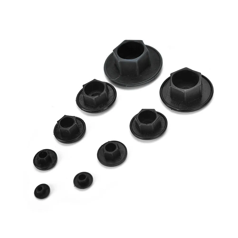 20PCS M5/M6/M8/M10/M12/M14 Black Hex Socket Allen Bolt Screw Nut Hexagon Head Cover Cap Protector