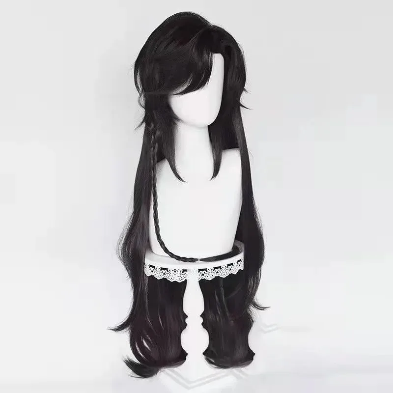 

2025 12 Хуа Чэн Сан Ланг Небесные чиновники Благословение Тянь Гуань Ци Фу Косплей Черный парик Huacheng Термостойкий