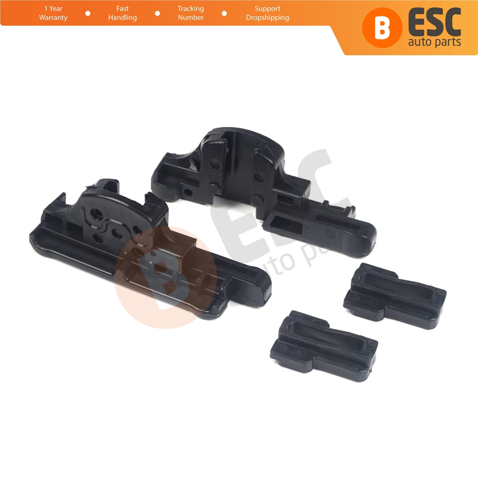 

ESR617 MySky Panoramic Sunroof Sunshade Slider Clip Slideway Ceiling Bracket Set for Jeep Renegade BU B1 BV 2014-On 77368445