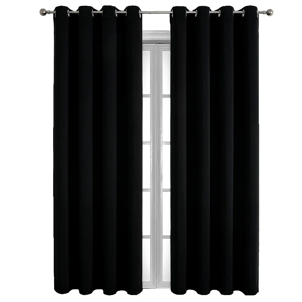 （97）VIP Customized High-precision Blackout Solid Color Curtain Fabrics Curtains Finished Curtain Fabrics