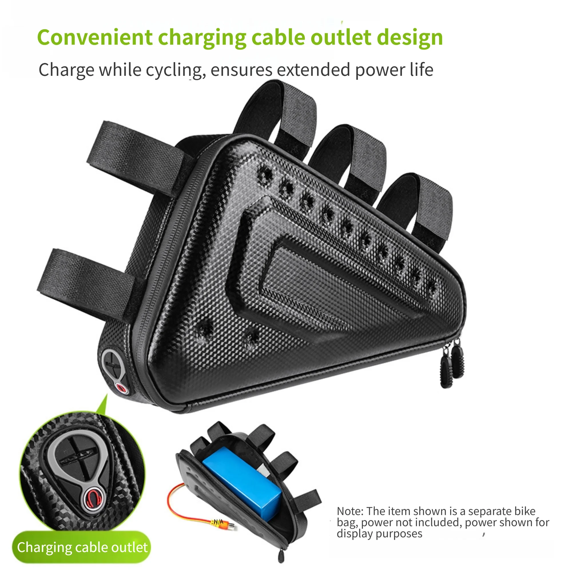 Bike Tube Bag Bike Large Capacity Hard Shell Waterproof Front Handlebar Pack Bike Front Beam Pack Storage Bag Riding Equipment