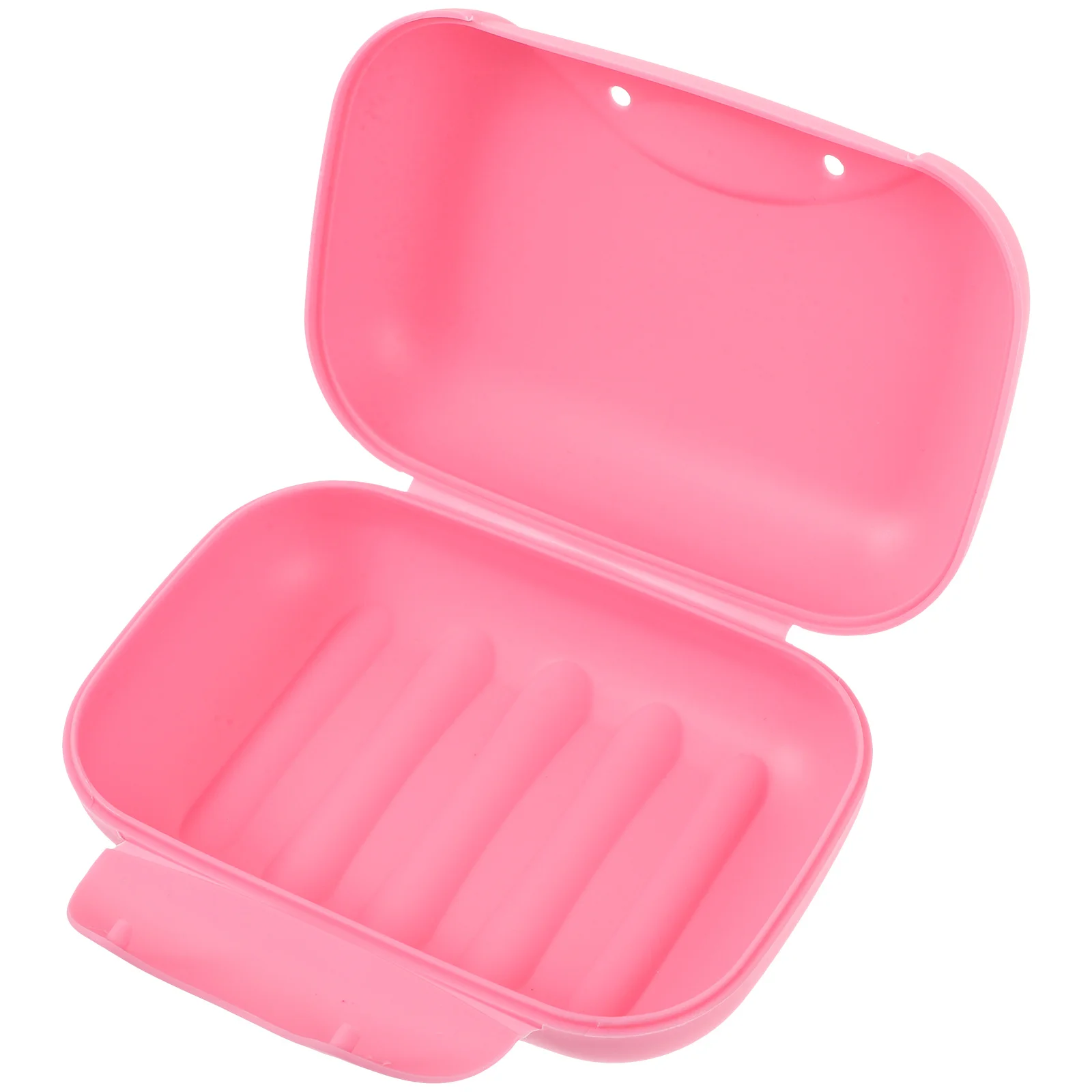

Creative Large Pink Portable Soap Holder Box Lock Sealed Soap Case for Travel Camping Hiking Home Lightweight Plastic