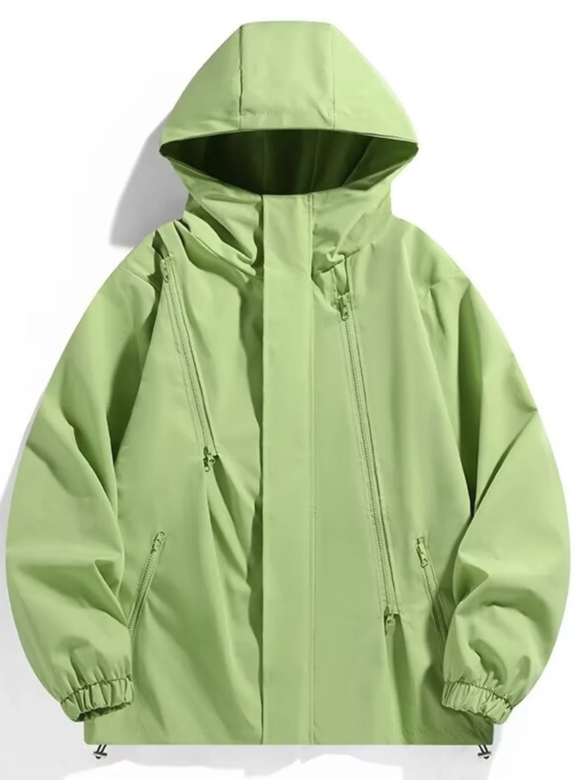 Men's Outdoor Windproof Waterproof Jacket Lightweight Spring Autumn Climbing Fishing Sports Coat Quick Dry Anti-static Antiba...