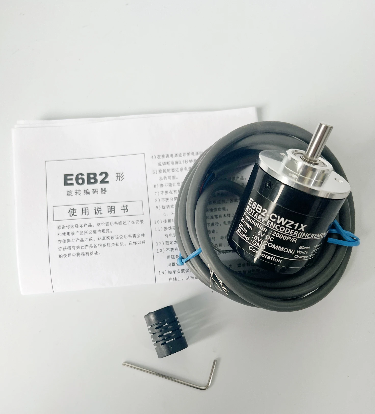 E6B2CWZ1X Rotary Encoder E6B2-CWZ1X 2500 2000 1200 1024 1000 600 500 400 360 300 200 100 60 50 40 30 20 10P/R DC5V