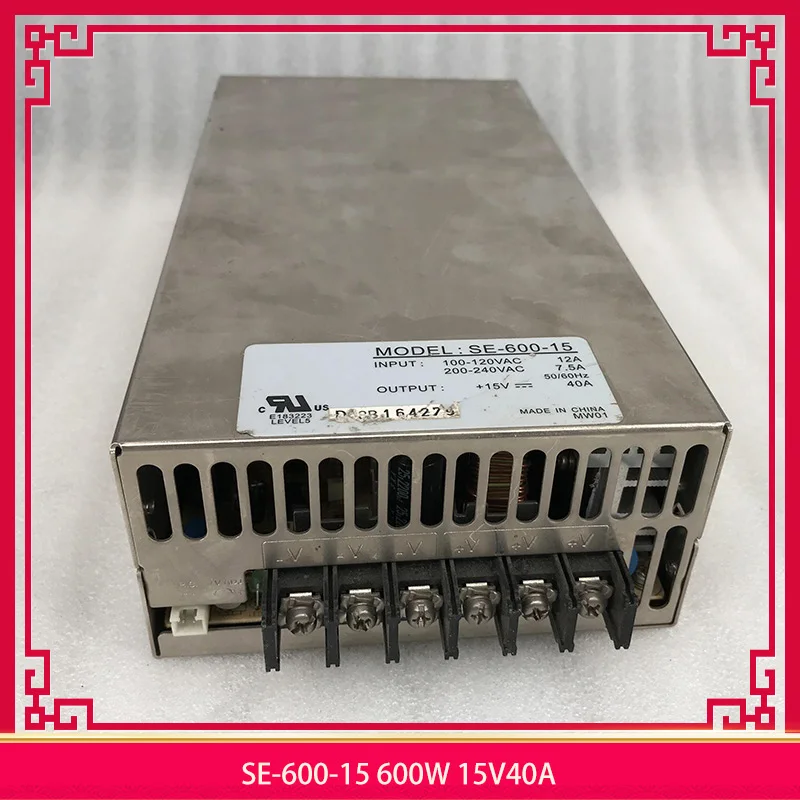 

SE-600-15 600W 15V40A для MW импульсный источник питания 100% протестирован Быстрая доставка