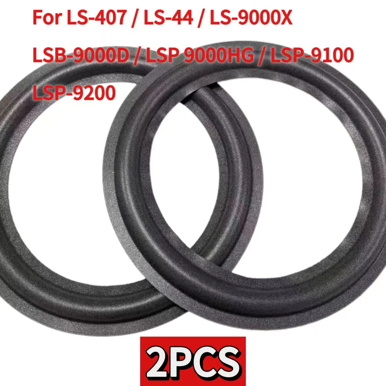 For Kenwood LS-407 LS-44 LS-9000X LSB-9000D LSP 9000HG LSP-9100 LSP-9200 Speaker Foam Repair Folding Edge Ring （2PCS）