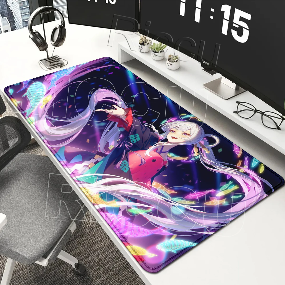 HD Printed Anime Mouse Pad Cute Cosmic Princess Kaguya Iroha Sakayori Yachiyo Runami LockEdge Rubber Washable Mouse Protect Mats