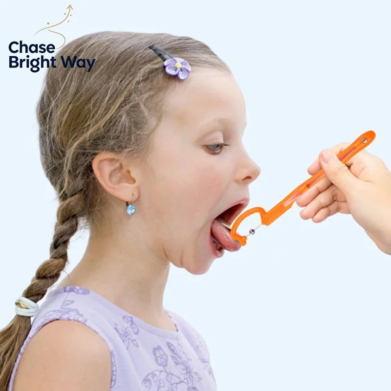 3/4PCS Kids Tongue Tip Lateralization Elevation Tool Tongue Tip Exercise Oral Muscle Training Autism Speech Therapy Talk Tool