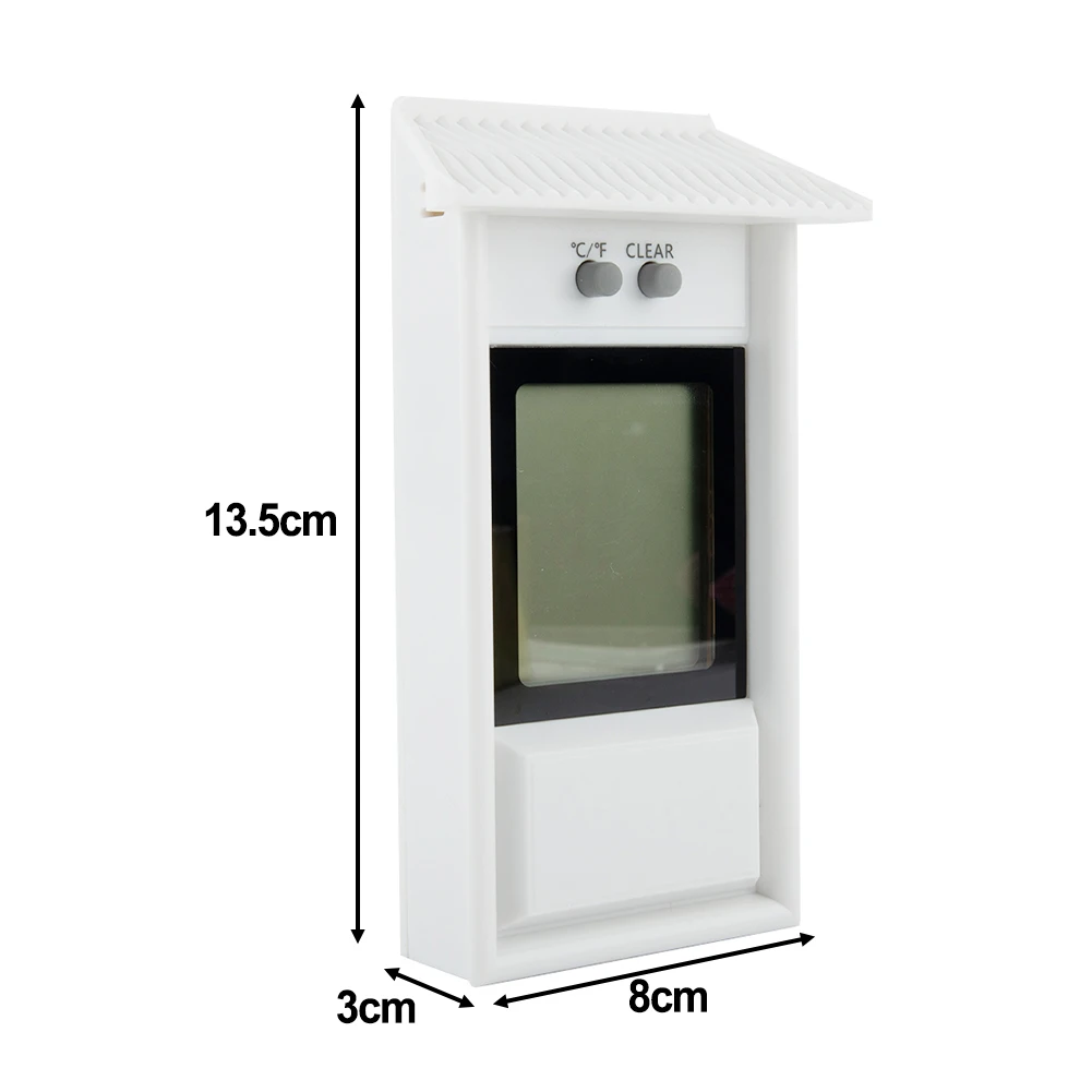 Digital Thermometer for Greenhouse Indoor Outdoor Garden Conservatory Wall Mount with Max Min Current Temperature Readout