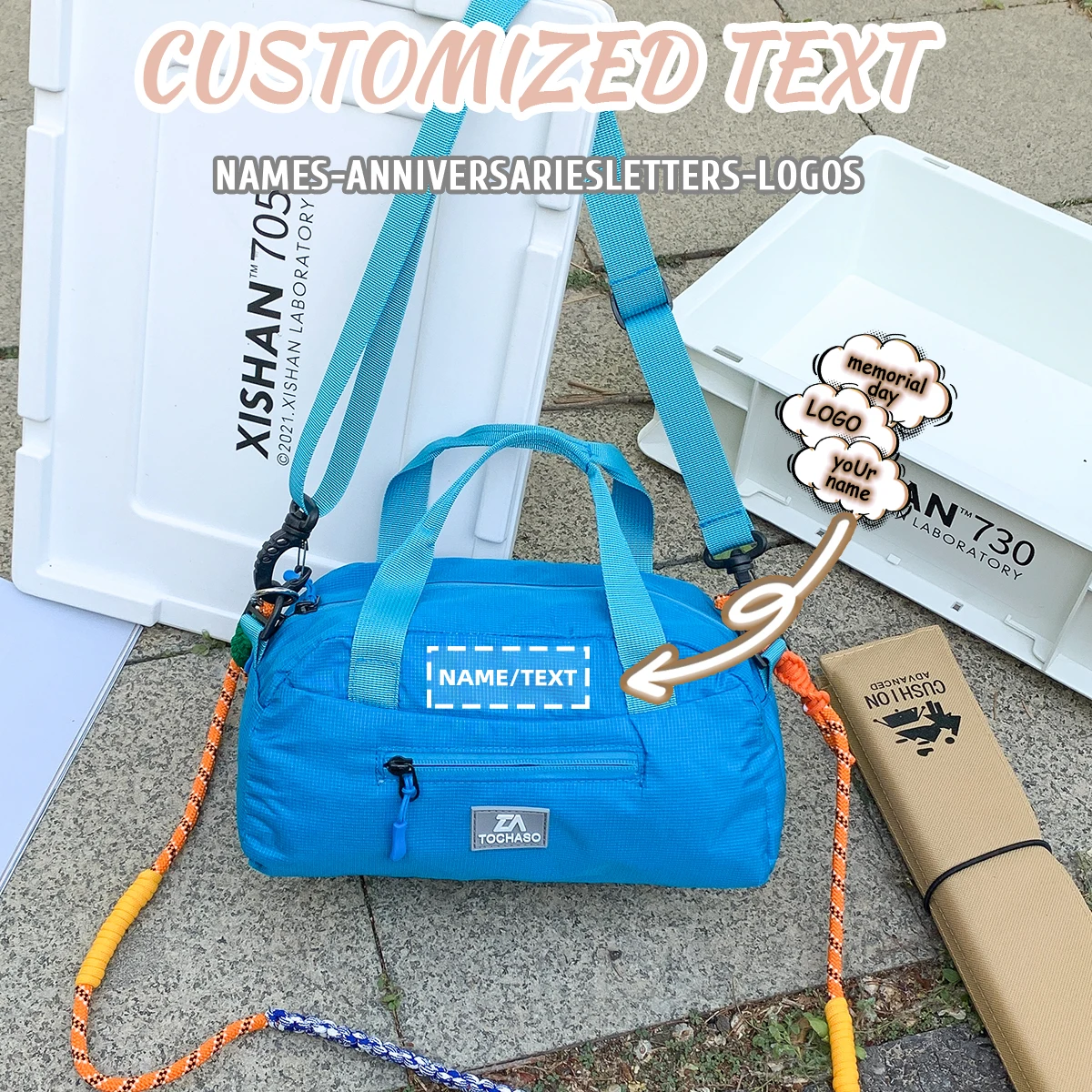 

Logo personalized custom sports outdoor messenger bag female yoga bag all-match ins fitness handbag fashion one-shoulder