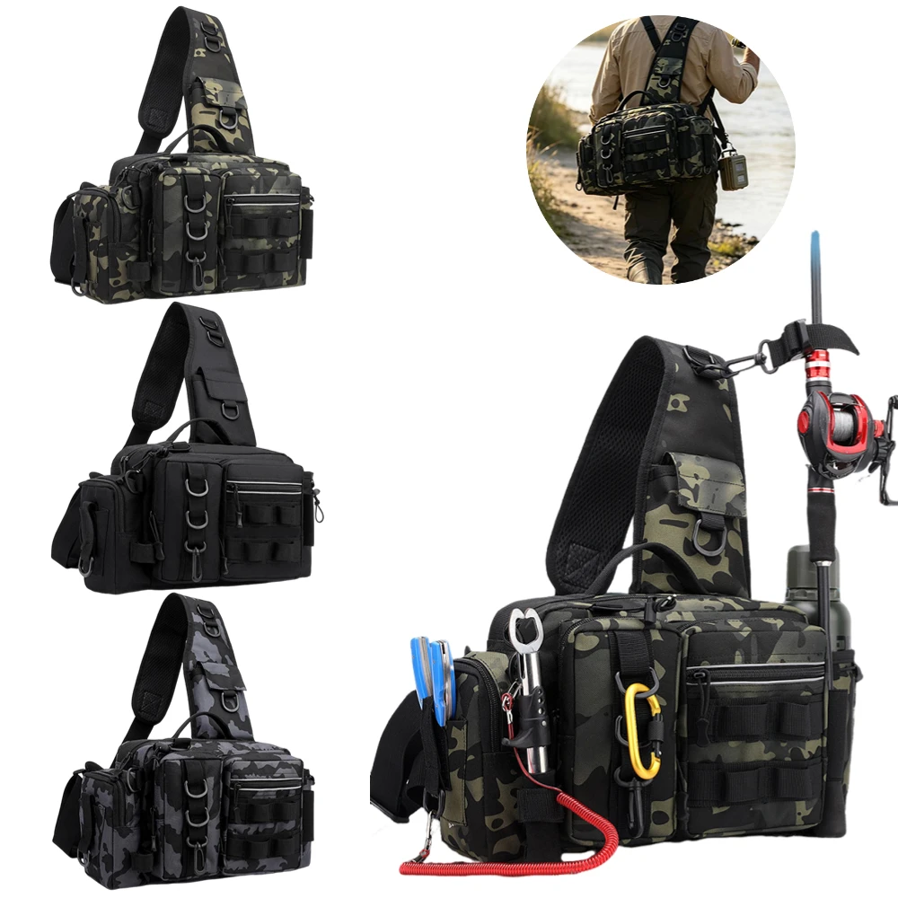 Fishing Rod Case - Large Capacity Fishing Tackle Backpack Lure