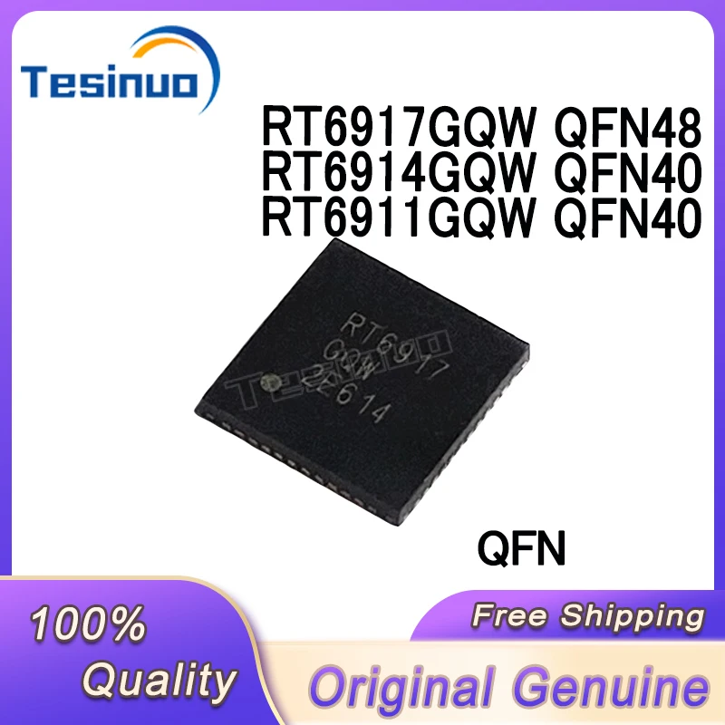 2/PCS New Original RT6911GQW  RT6914GQW QFN40 RT6917GQW QFN48 LCD chip In Stock