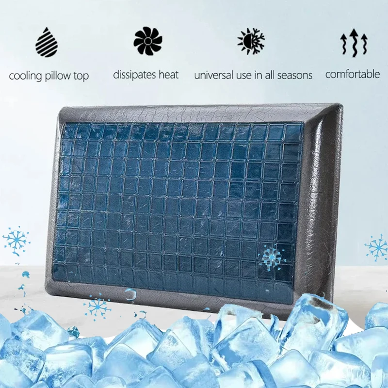 

Ergonomic Cooling Gel Memory Foam Pillow Double Sided Bamboo Charcoal Pillowcase Included Neck Support Pain Relief Orthopedic