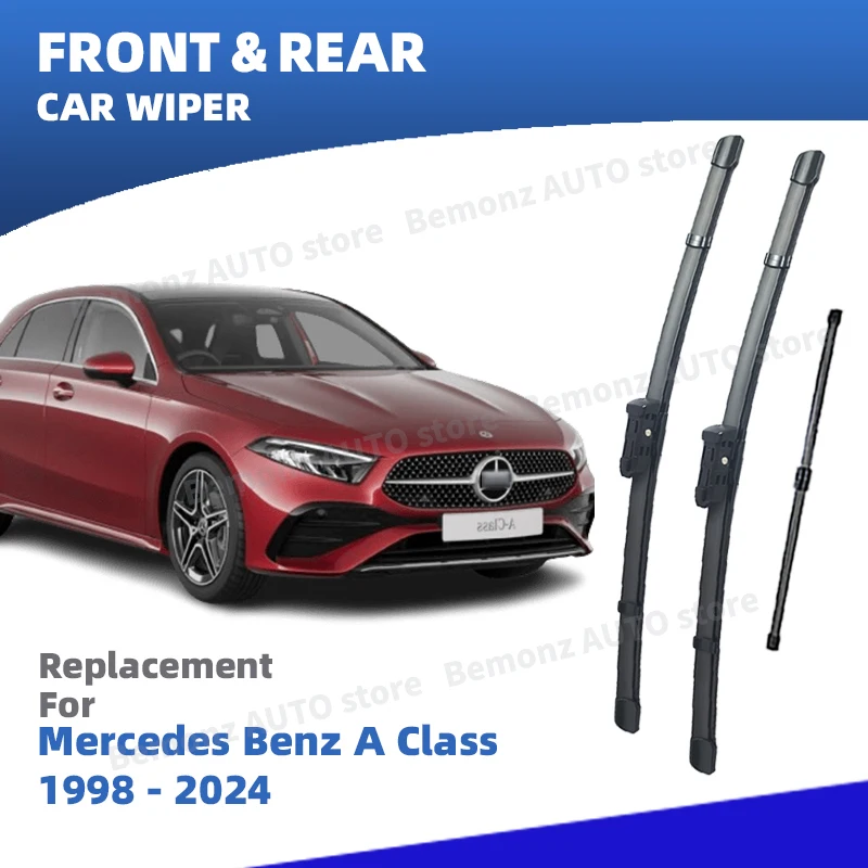 LHD Vorne Hinten Scheibenwischerblätter Für Mercedes Benz A-Klasse W168 W169 W176 W177 1998-2024 Windschutzscheibe Fenster Zubehör